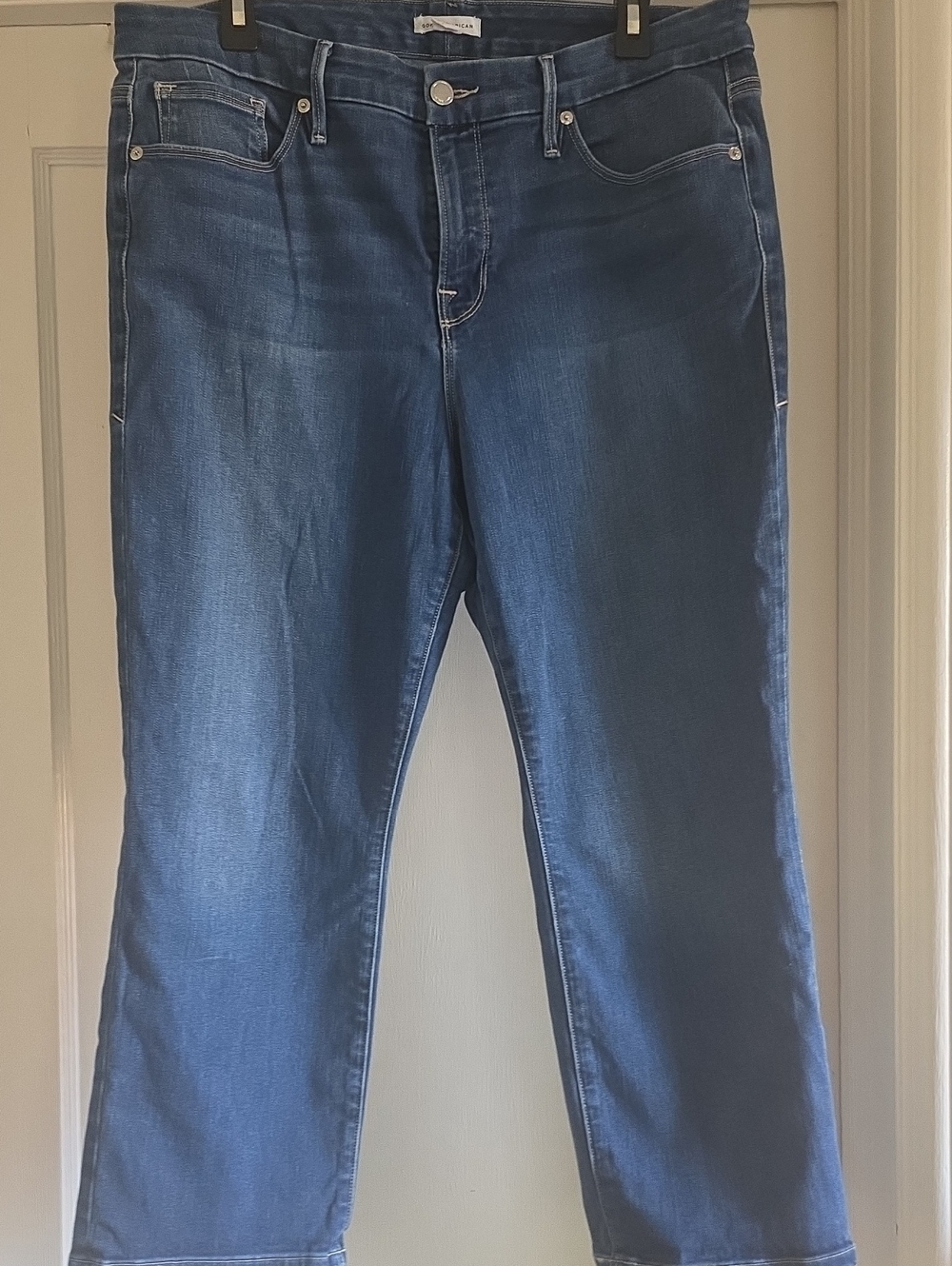 Good American Cropped Jeans, Sz 15